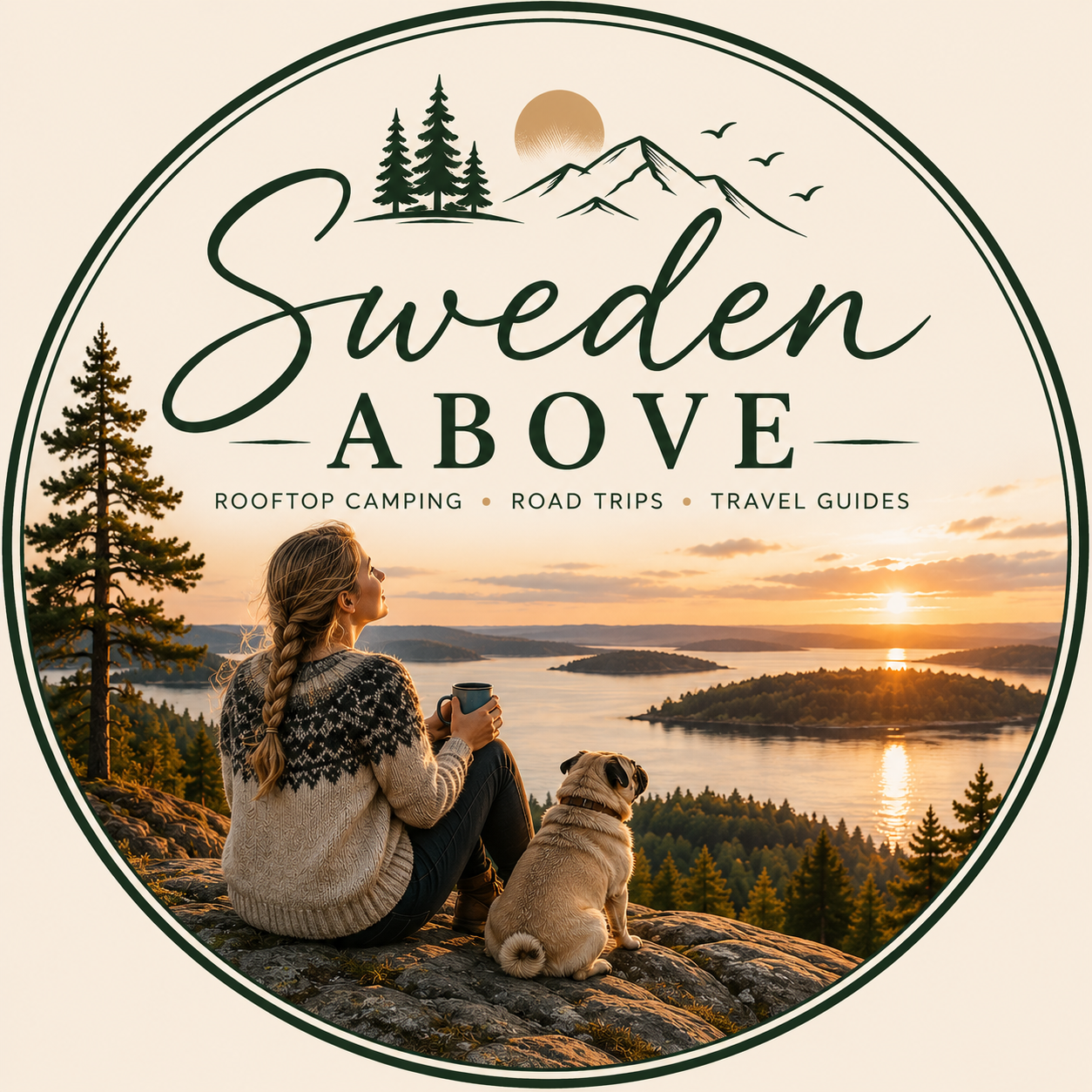 Sweden Above travel badge